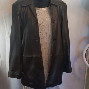 Valerie Stevens lambskin jacket XL black